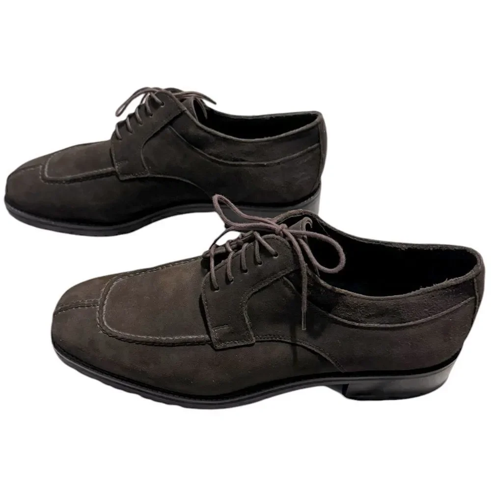 Cole Haan Suede NikeAir Sole Split-Toe Lace-up Oxford Sz 9 Perfect Condition